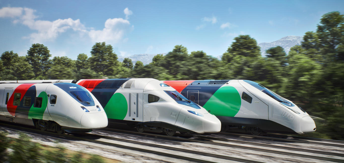 Copyright: ALSTOM SA 2023. Advanced & Creative Design | Avelia™ Avelia high-speed train range hero image